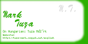 mark tuza business card